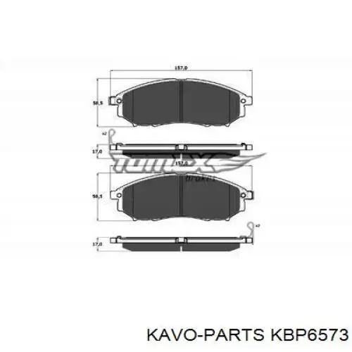 KBP-6573 Kavo Parts pastillas de freno delanteras
