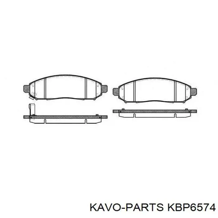 Pastillas freno delanteras Kavo Parts KBP6574 precio, desde 30,63 EUR