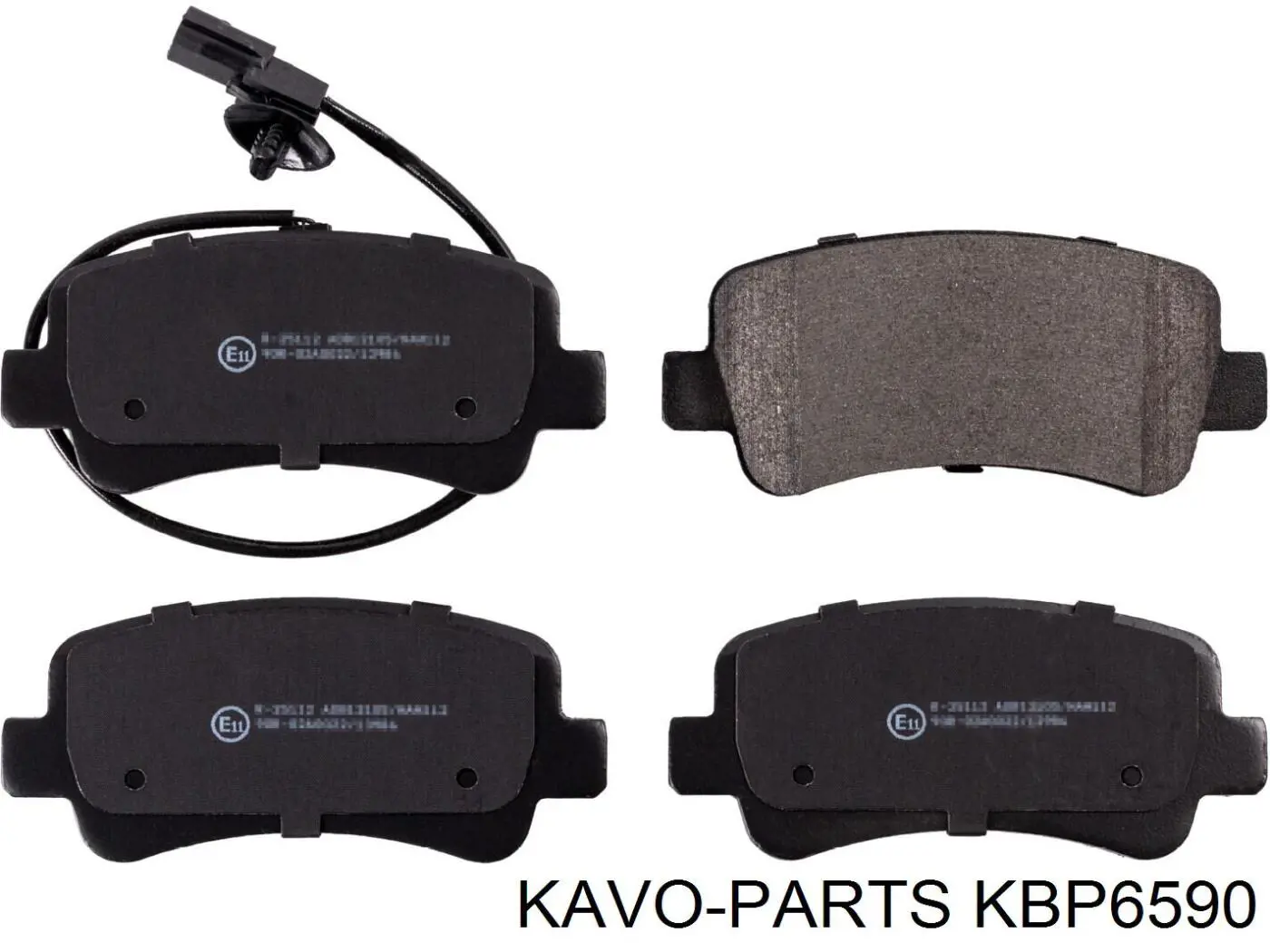 KBP-6590 Kavo Parts pastillas de freno traseras