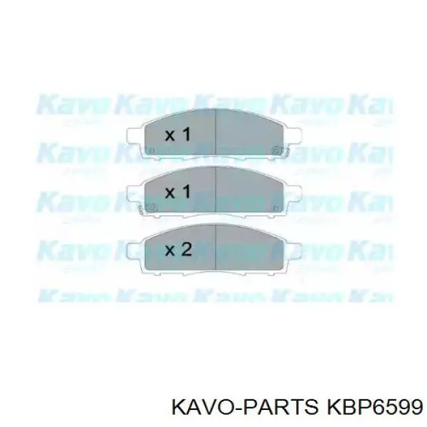 KBP-6599 Kavo Parts pastillas de freno delanteras