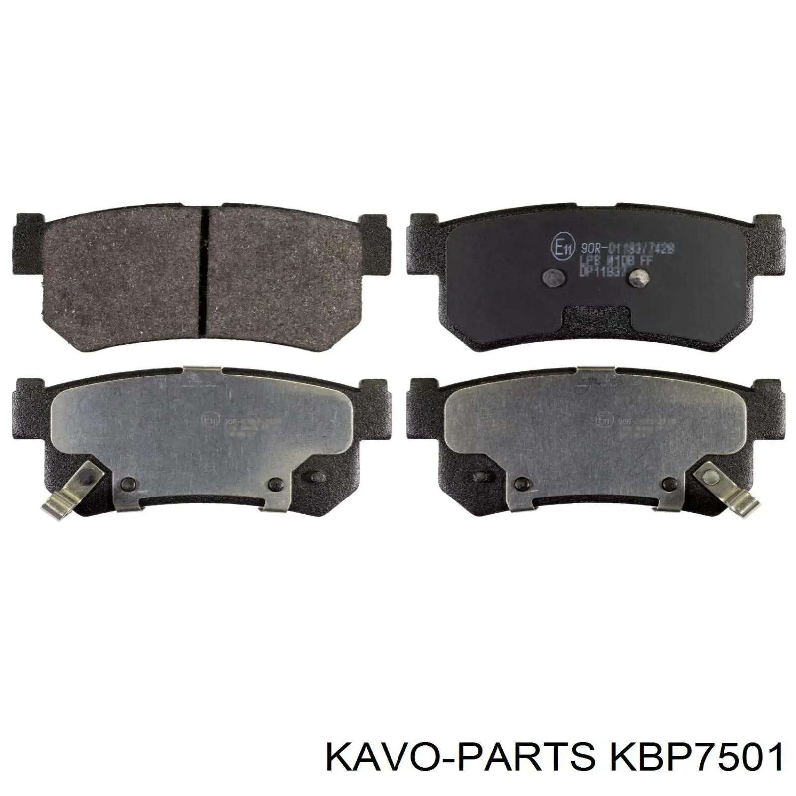 KBP-7501 Kavo Parts pastillas de freno traseras