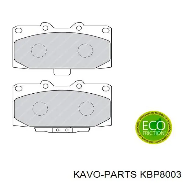 KBP-8003 Kavo Parts pastillas de freno delanteras