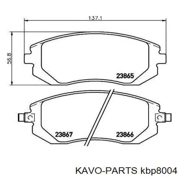 Pastillas de freno delanteras Subaru Impreza 3 GH