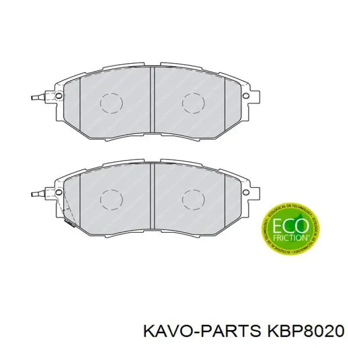 KBP-8020 Kavo Parts pastillas de freno delanteras