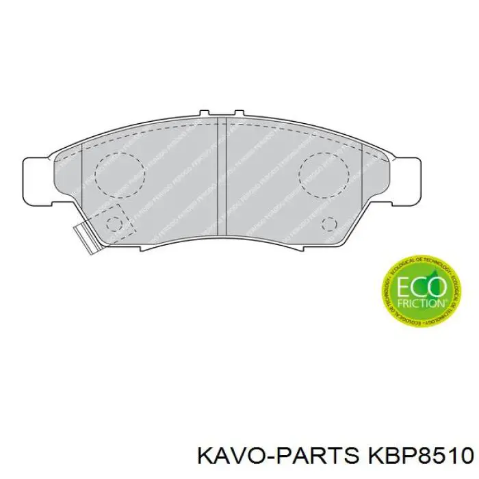 KBP-8510 Kavo Parts pastillas de freno delanteras