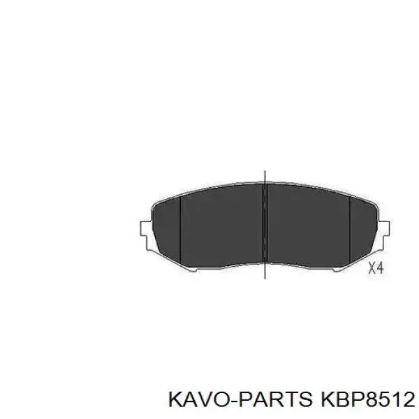 KBP-8512 Kavo Parts pastillas de freno delanteras