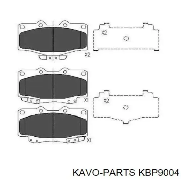 KBP-9004 Kavo Parts pastillas de freno delanteras