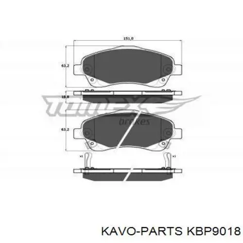 Pastillas de freno delanteras Toyota Corolla R10