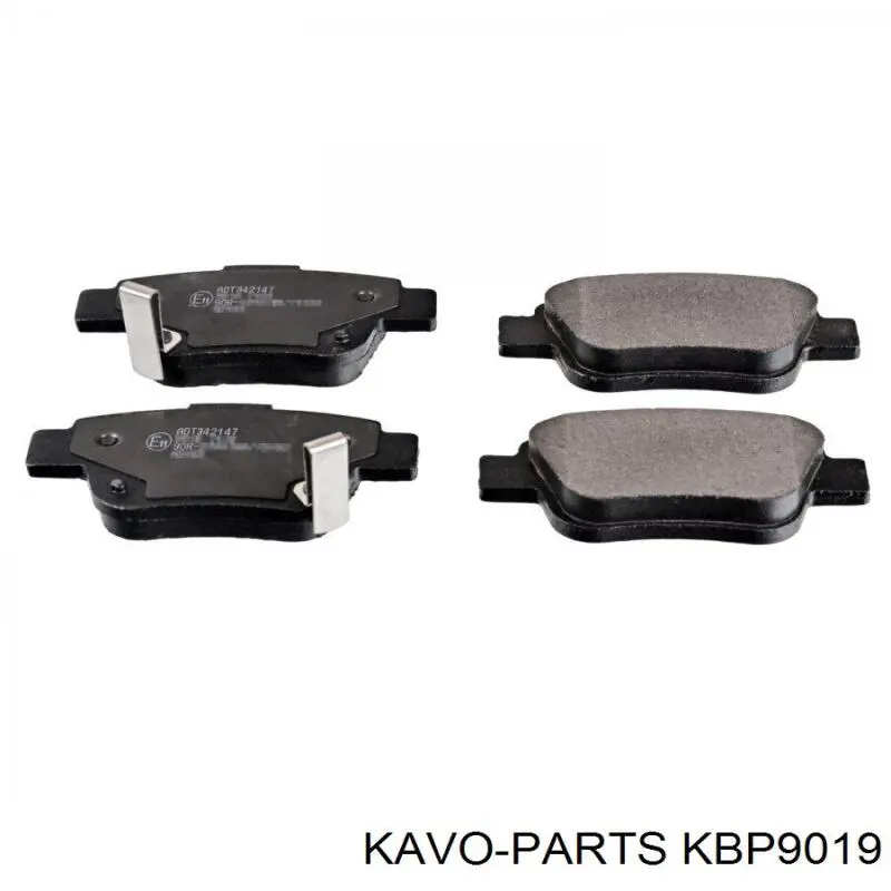 KBP9019 Kavo Parts pastillas de freno traseras