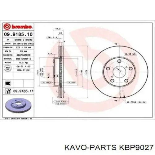 Pastillas de freno delanteras Toyota Corolla E12