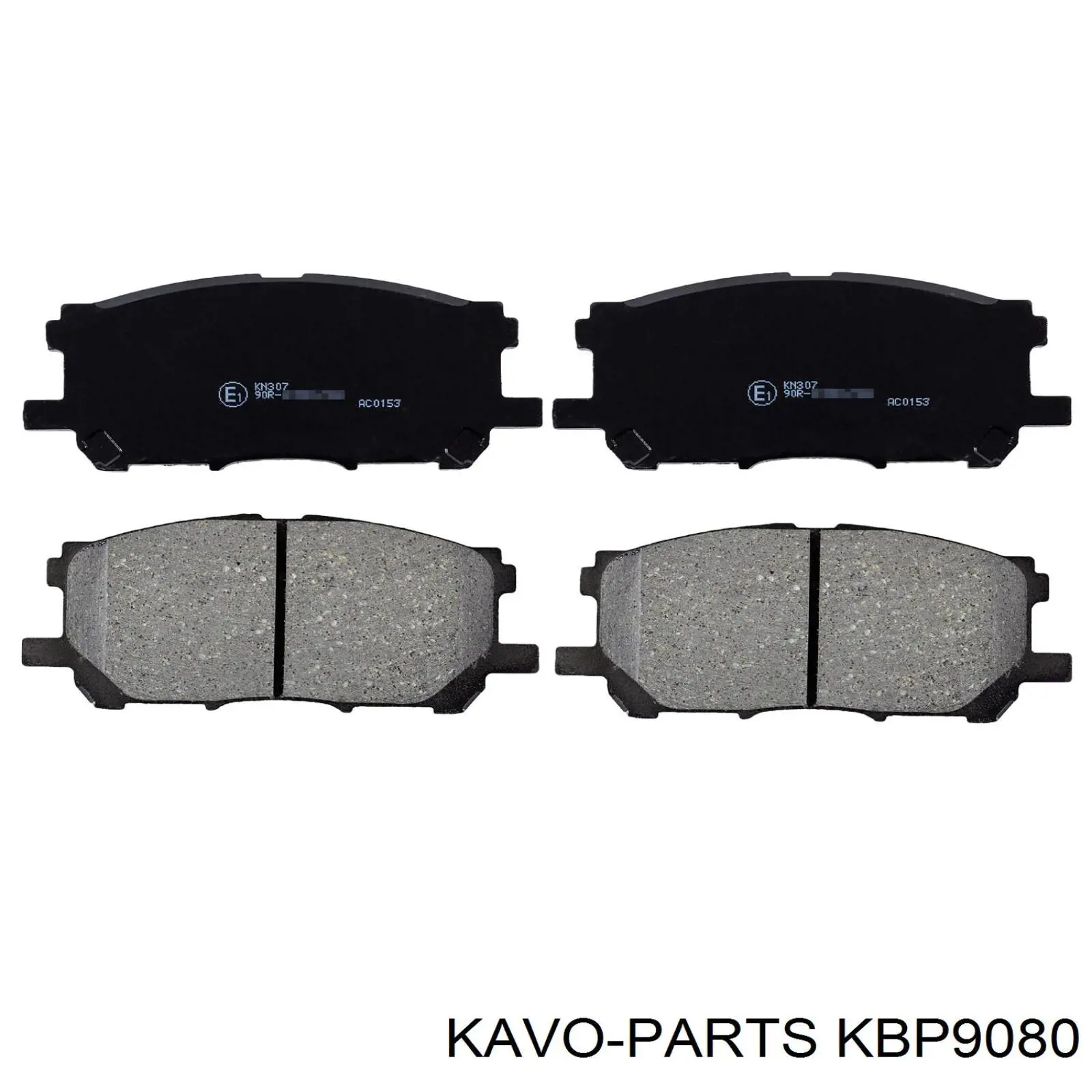 KBP-9080 Kavo Parts pastillas de freno delanteras