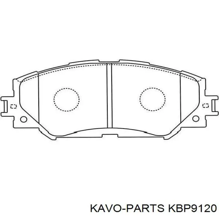 KBP9120 Kavo Parts Pastillas delanteras