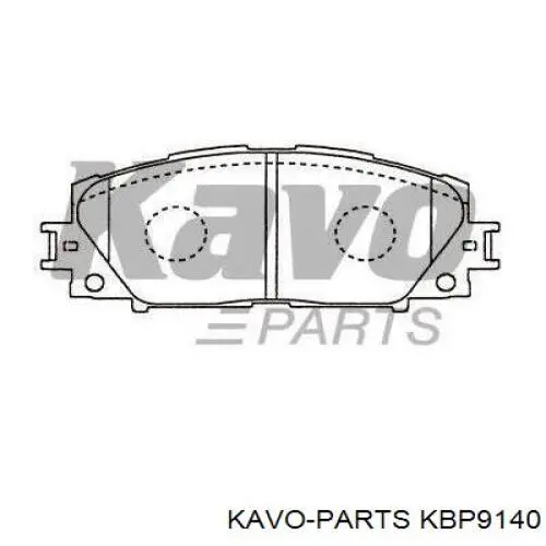 KBP-9140 Kavo Parts pastillas de freno delanteras