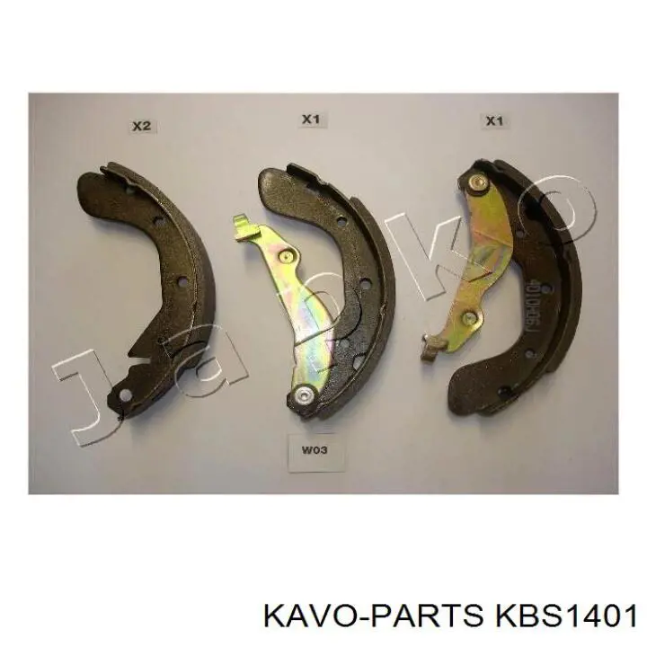 KBS-1401 Kavo Parts zapatas de frenos de tambor traseras