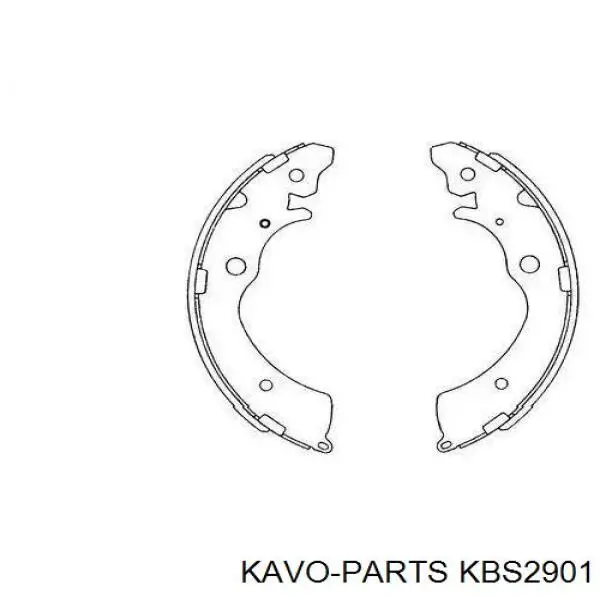 KBS-2901 Kavo Parts zapatas de frenos de tambor traseras
