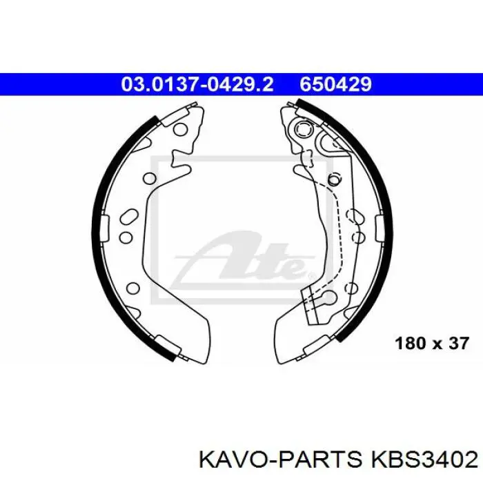 Zapatas de freno traseras Hyundai/Kia 583501MA00