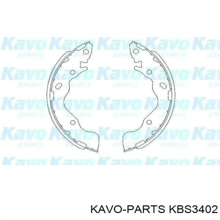 KBS-3402 Kavo Parts zapatas de frenos de tambor traseras