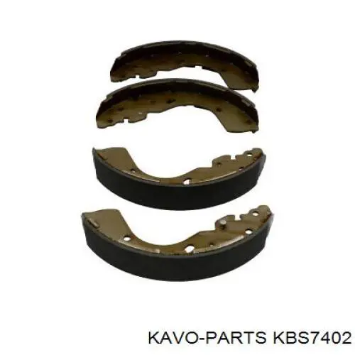 KBS-7402 Kavo Parts zapatas de frenos de tambor traseras