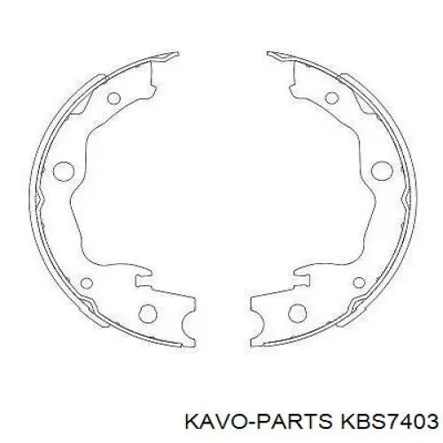 KBS-7403 Kavo Parts zapatas de freno de mano