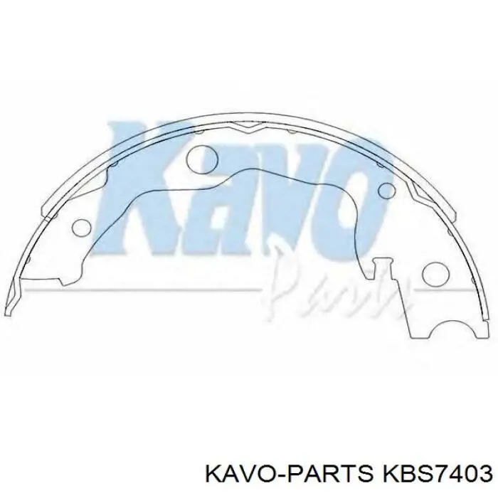 Pastillas de freno de mano Kavo Parts KBS7403