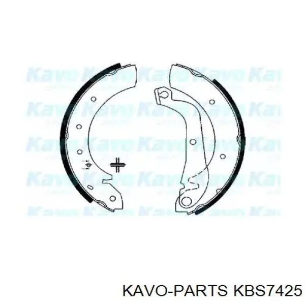 KBS-7425 Kavo Parts zapatas de frenos de tambor traseras