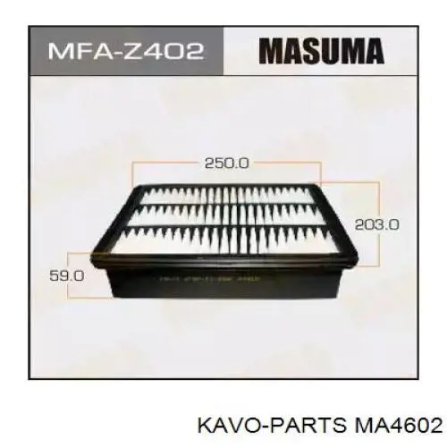 MA4602 Kavo Parts Filtro de aire de motor