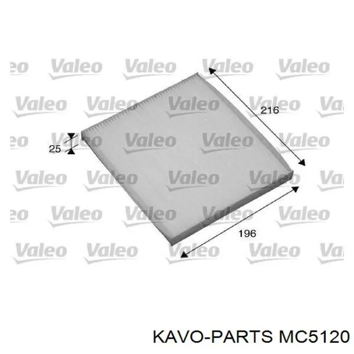 MC-5120 Kavo Parts filtro de habitáculo