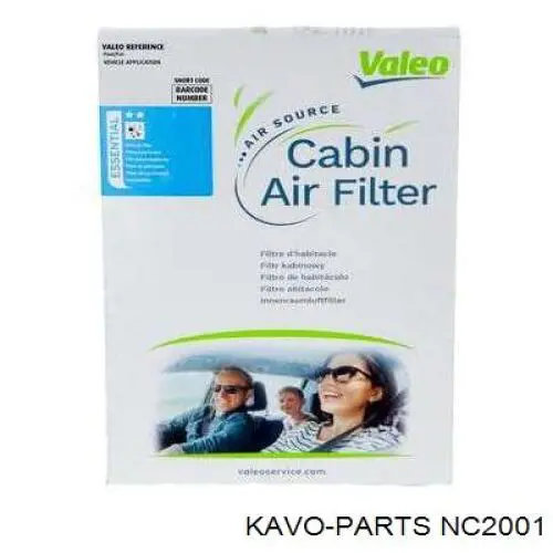 NC2001 Kavo Parts filtro habitáculo