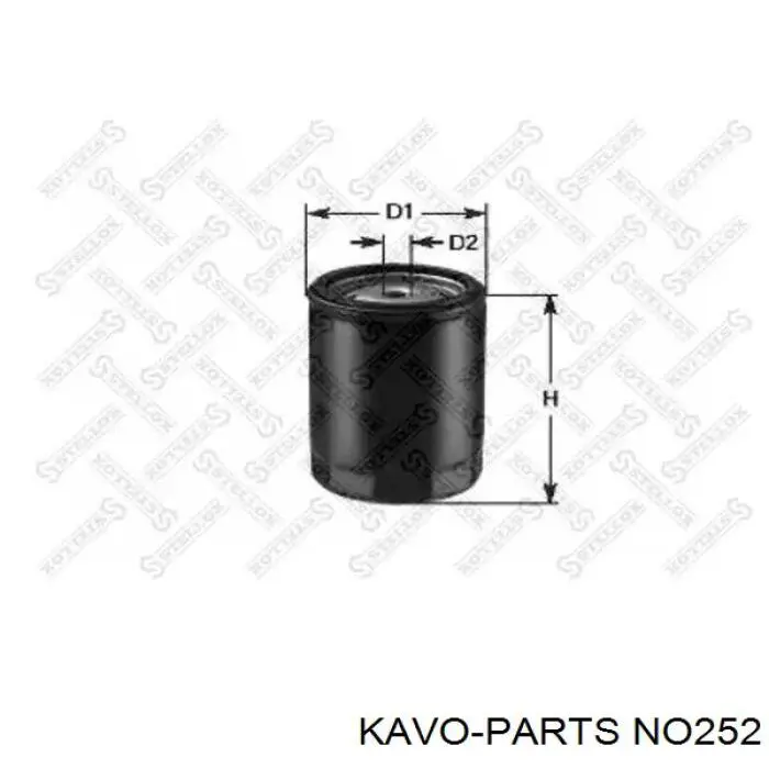 NO252 Kavo Parts Filtro aceite