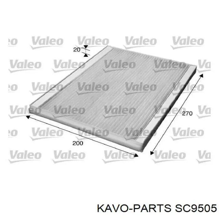 SC-9505 Kavo Parts filtro de habitáculo