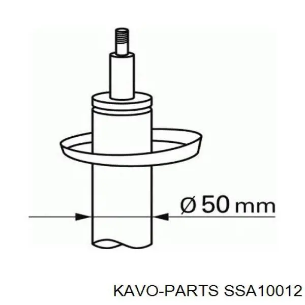 Amortiguador delantero Kavo Parts SSA10012