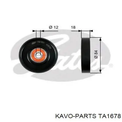 TA-1678 Kavo Parts filtro de aire