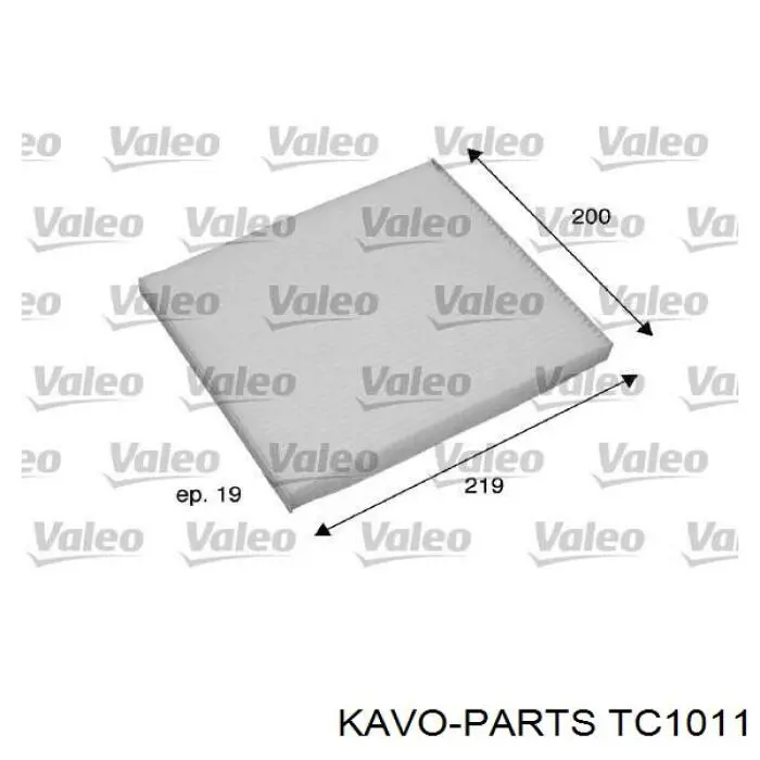 Filtro de cabina Kavo Parts TC1011 precio, desde 5,96 EUR