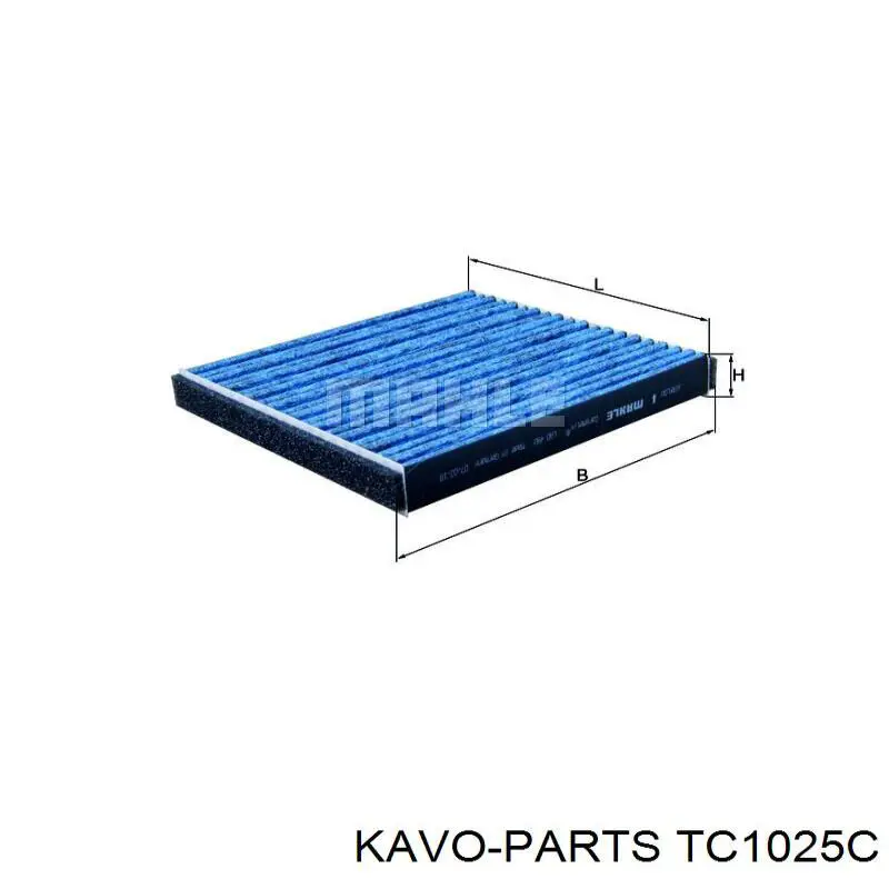 Filtro de polen Kavo Parts TC1025C
