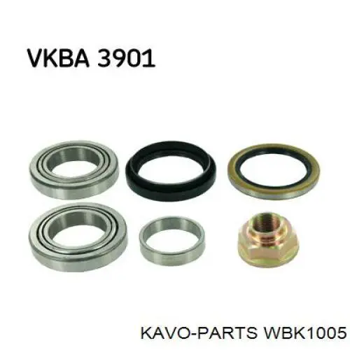 WBK-1005 Kavo Parts cojinete de rueda delantero