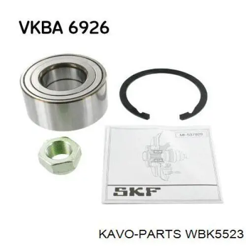 WBK-5523 Kavo Parts cojinete de rueda delantero