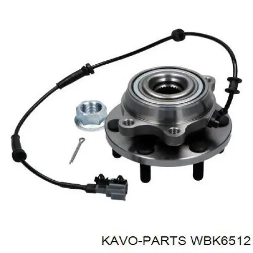 WBK-6512 Kavo Parts cubo de rueda delantero