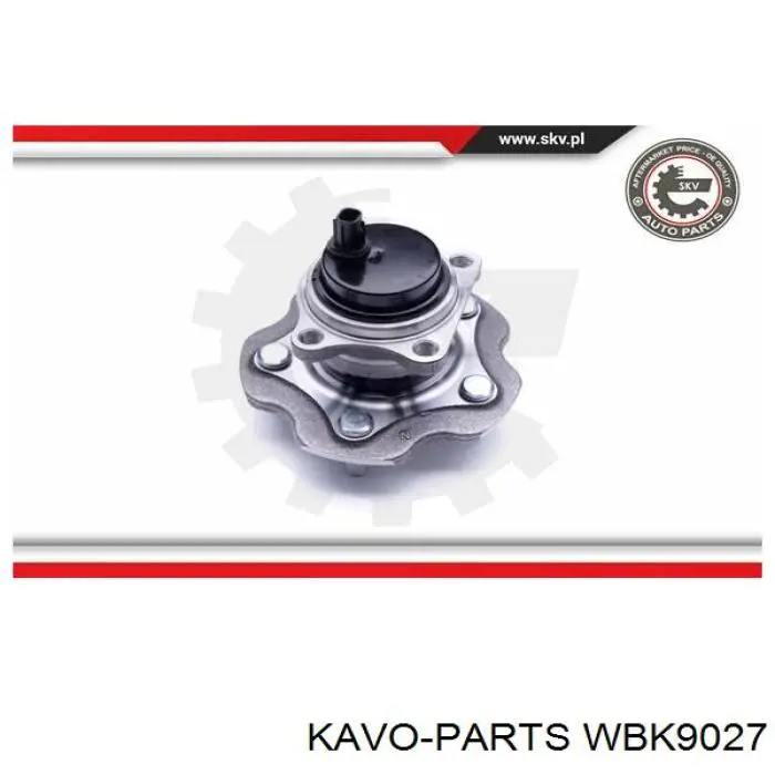 WBK-9027 Kavo Parts cubo de rueda trasero