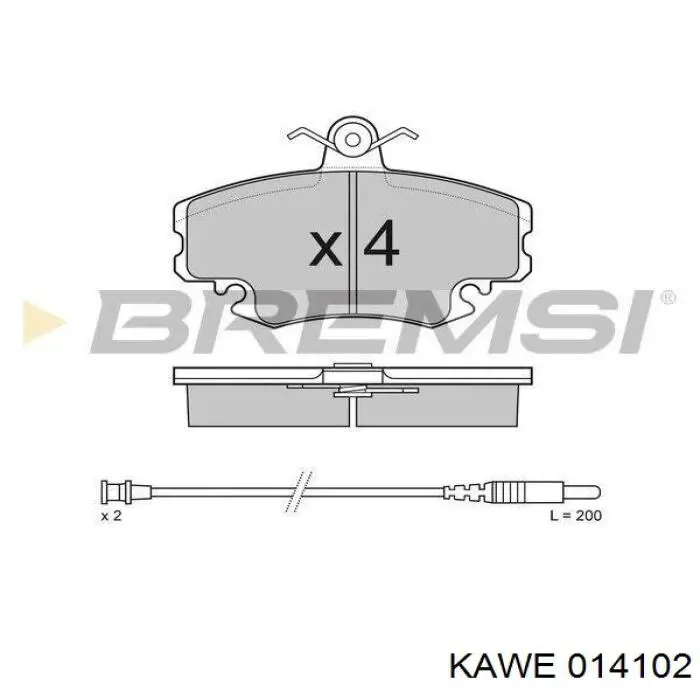Pastillas de freno delanteras Peugeot 205 2 20A, C