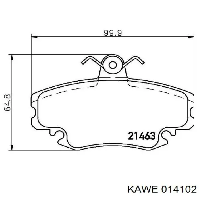 Pastillas de freno delanteras Peugeot 205 2 20A, C