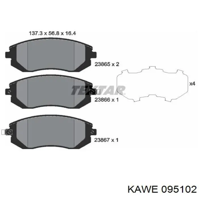 Pastillas de freno delanteras Subaru Impreza 3 GH