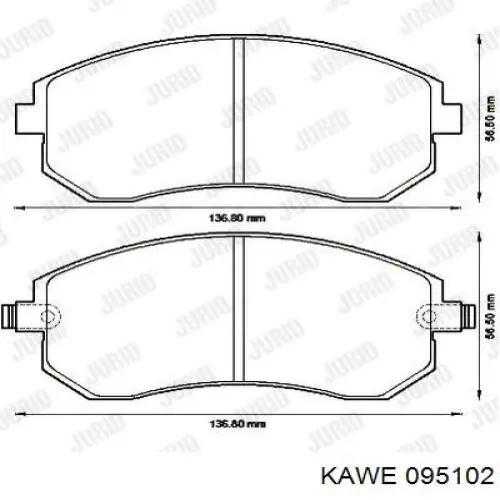 Pastillas de freno delanteras Subaru Impreza 3 GH