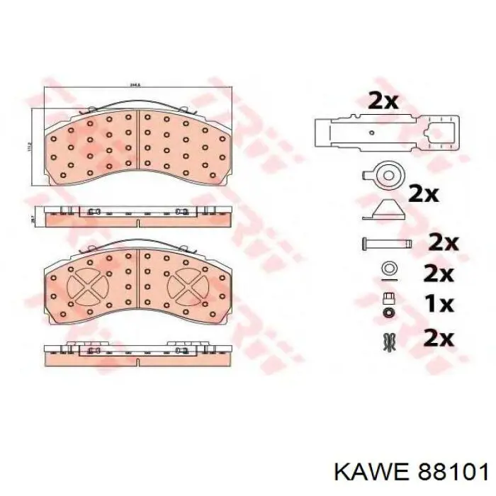 K046773K50 Knorr-bremse Pastillas delanteras