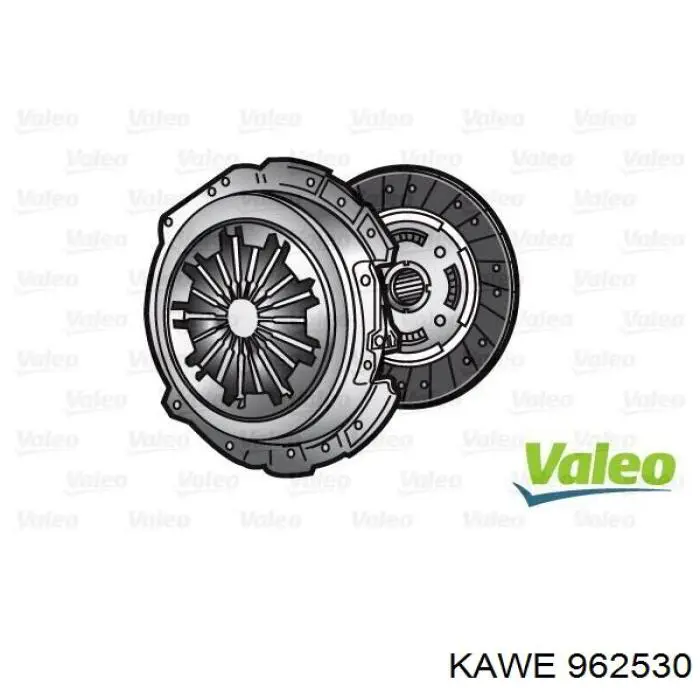 962530 Kawe kit de embrague (3 partes)