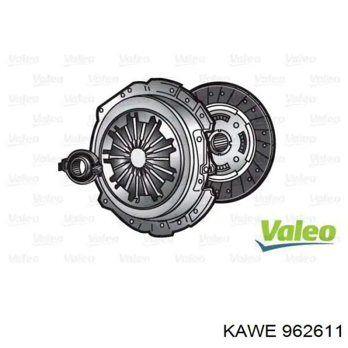 962611 Kawe kit de embrague (3 partes)