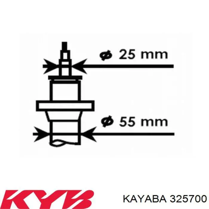 325700 Kayaba amortiguador delantero