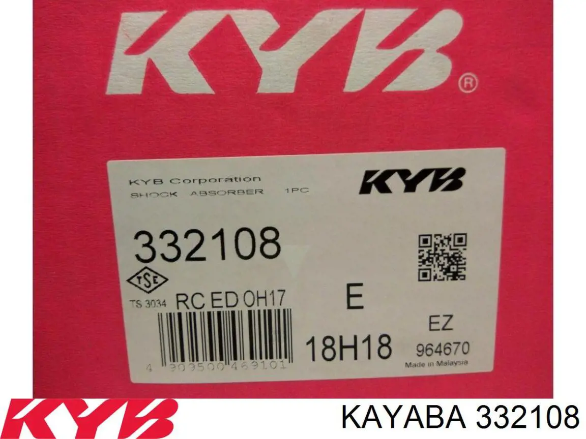 Amortiguador trasero derecho Kayaba 332108 precio, desde 55,90 EUR