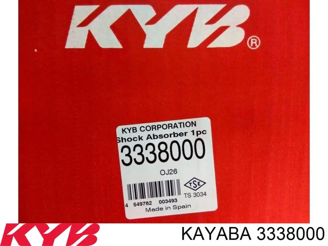 Comprar 3338000 Kayaba Amortiguador delantero derecho