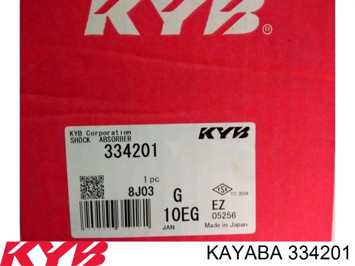 334201 Kayaba amortiguador trasero derecho