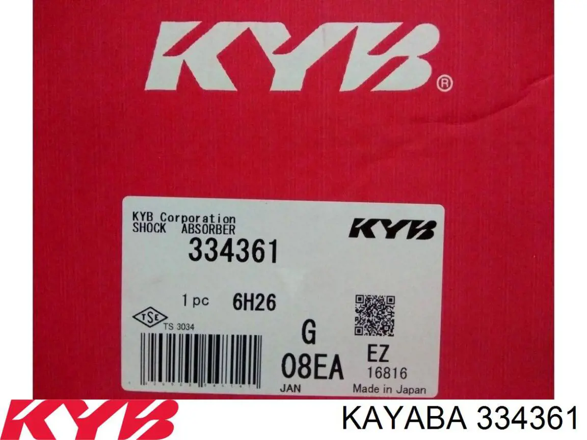 Amortiguador delantero izquierdo Kayaba 334361 precio, desde 52,36 EUR